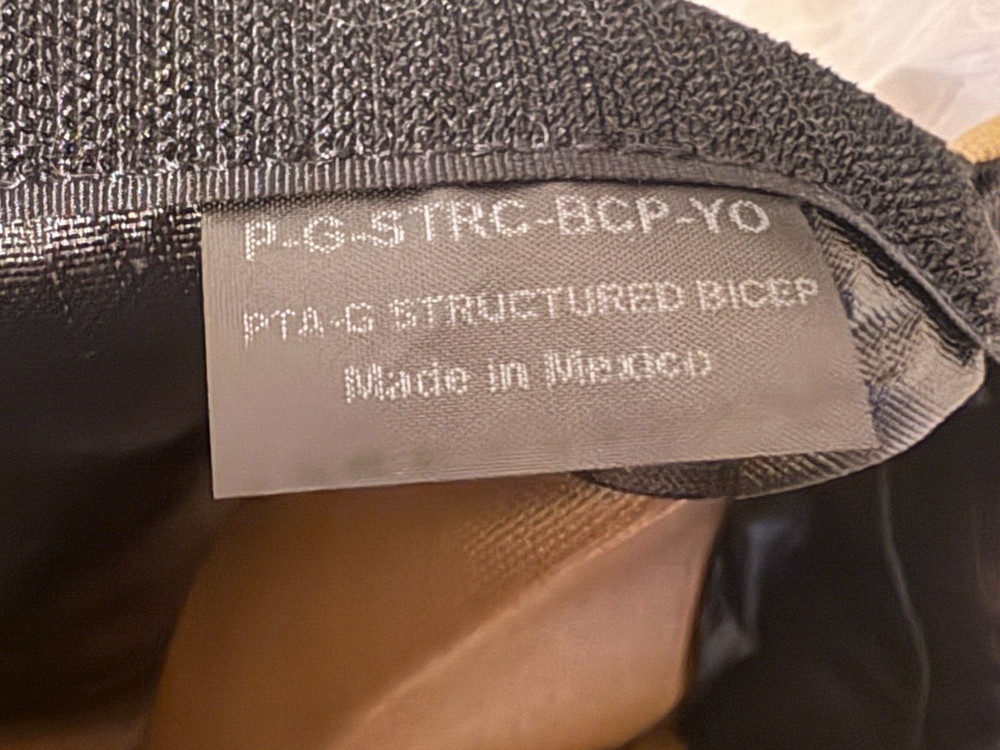 SAFARILAND/PROTECH Structured Upper Arm-Bicep Protector 2 Piece Coyote W/Strap.