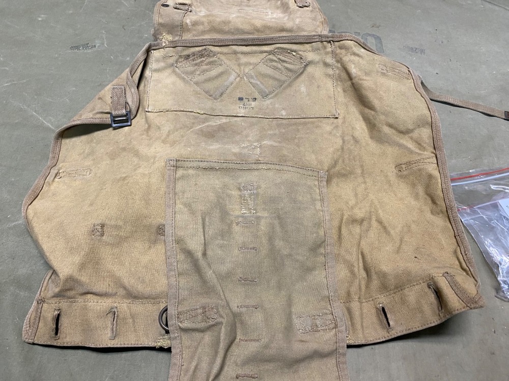 ORIGINAL WWI US ARMY M1910 HAVERSACK COMBAT FIELD BACKPACK-DATED 1917