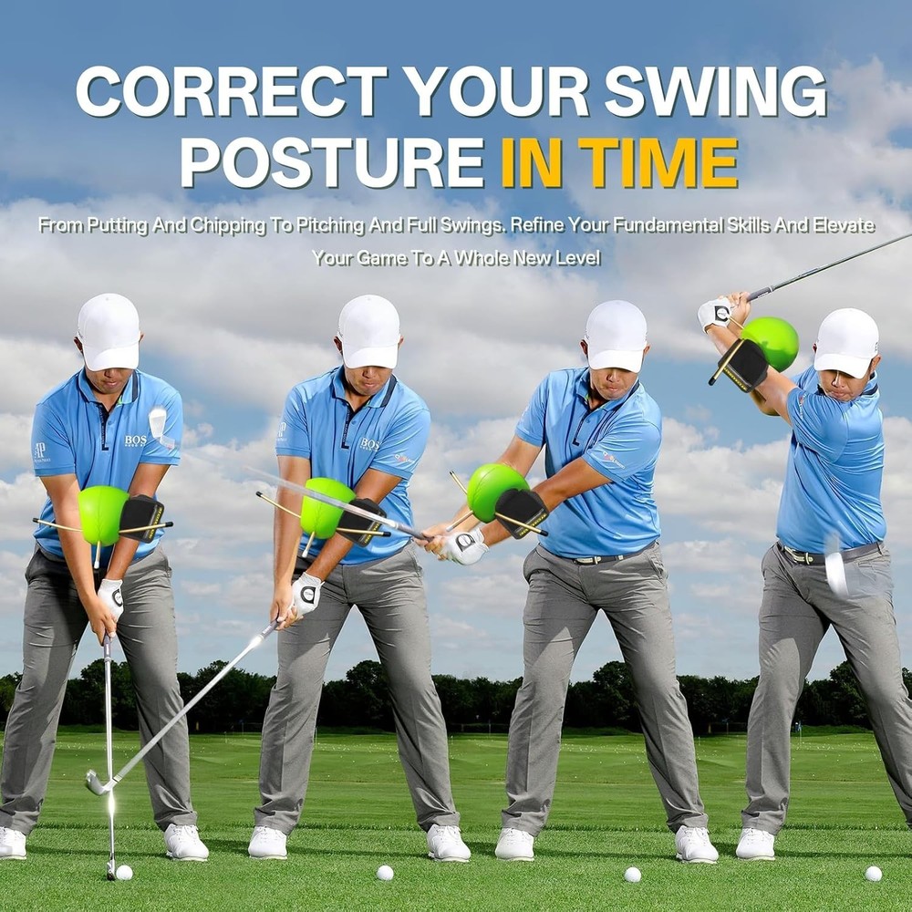 Connector Smart Ball Golf Trainer for Swing & Hand Positioning
