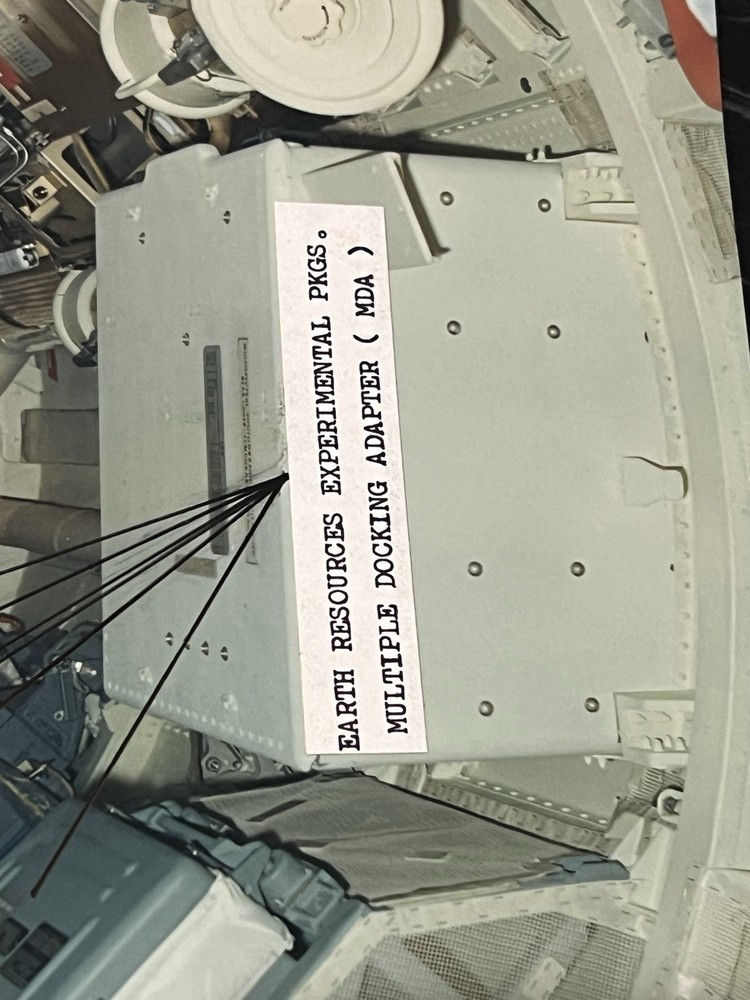 2 NASA Vintage Skylab Construction Bendix Console Kodak Photo Original