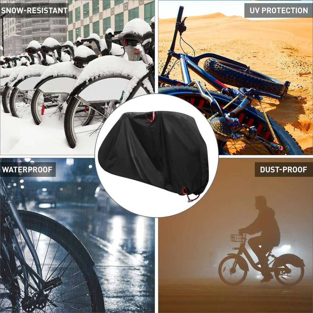 Multi-Functional 210D Foldable Waterproof Bicycle Rain Cover Protective