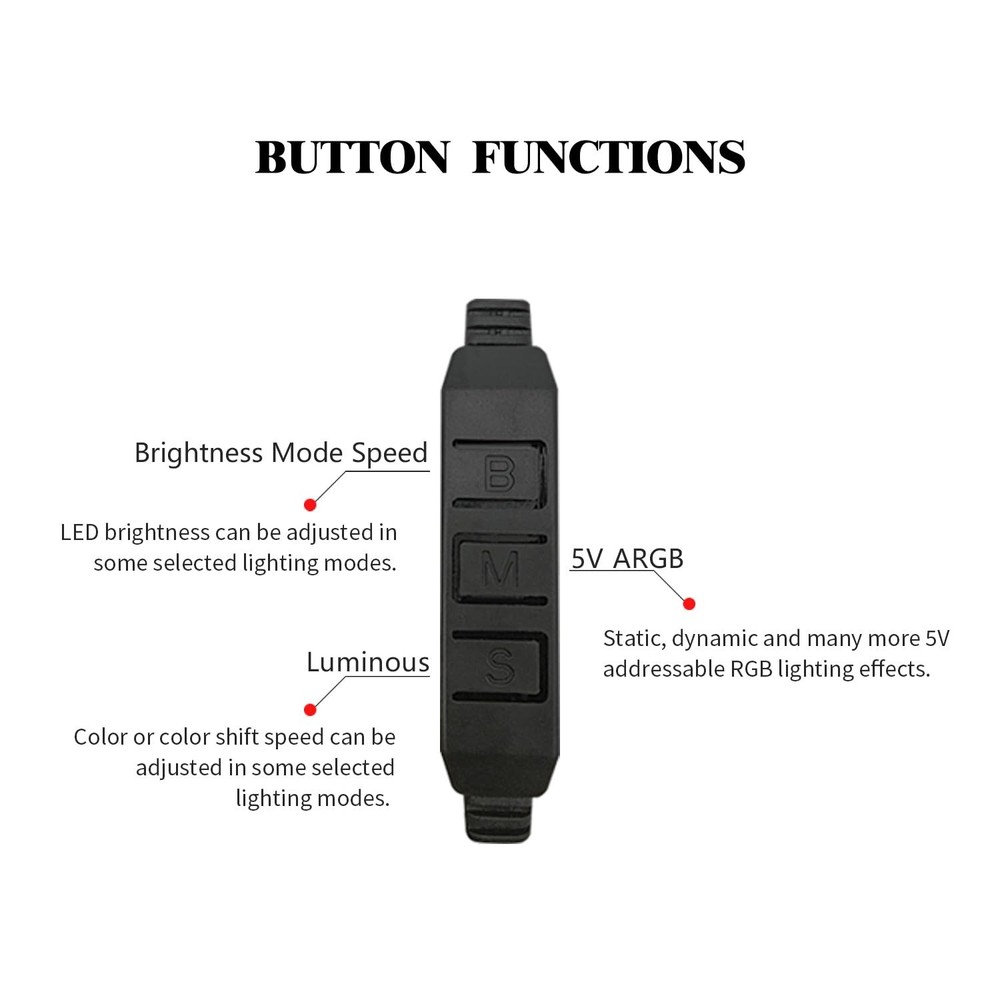 A-RGB 5V Lighting Controller, Computer case Fan Computer...