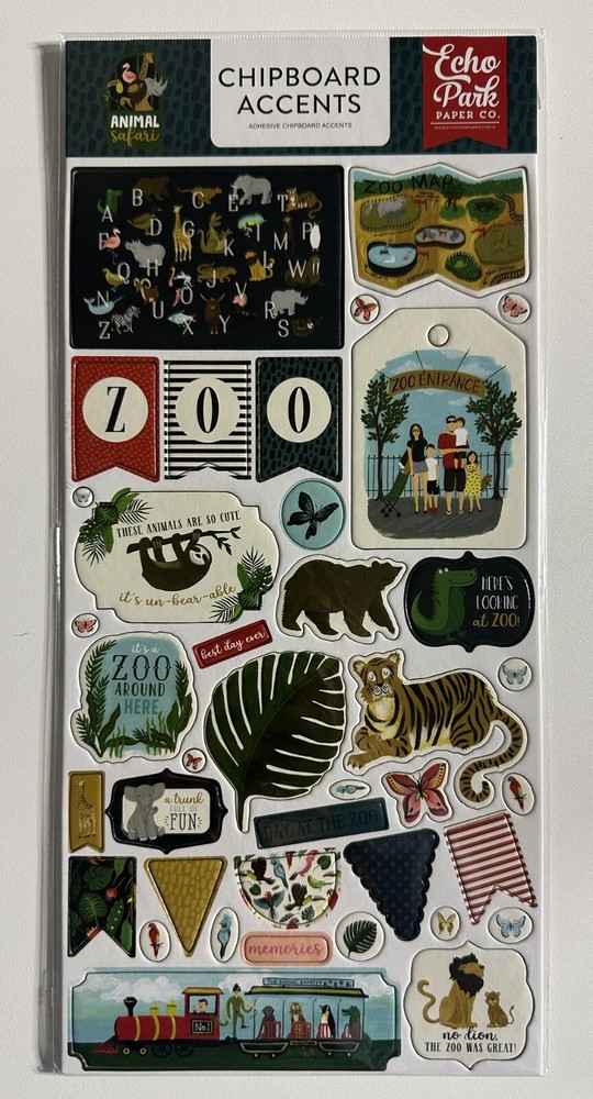 Echo Park 6 x 12 Chipboard Accents Multiple Variations-You Choose