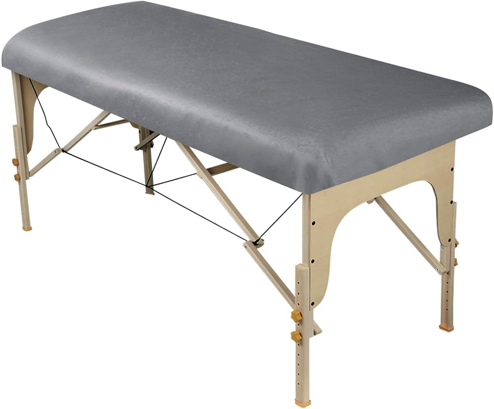 240 Thread Count Microfiber Massage Table Sheet - Cool Grey, Ultra-Light