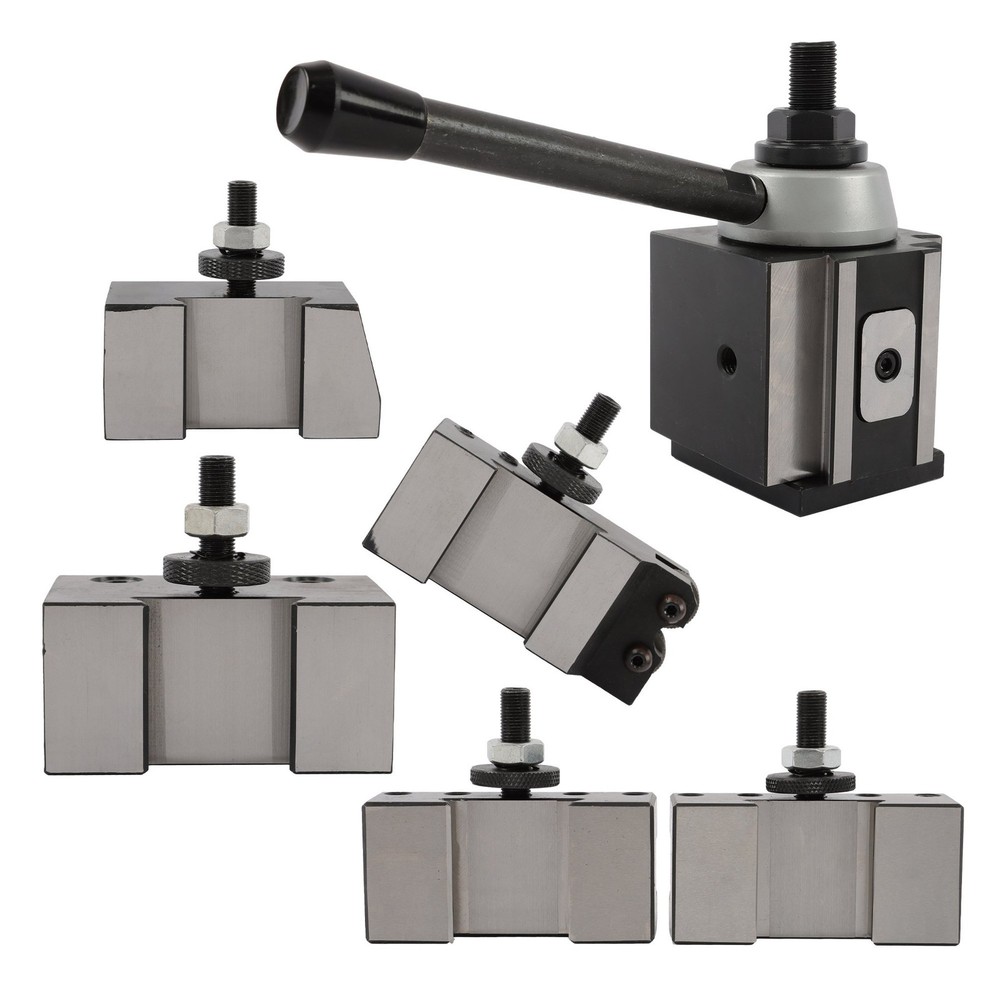 6 Pack BXA Tool Post Set 250-200 Complete Quick Change System for Lathes
