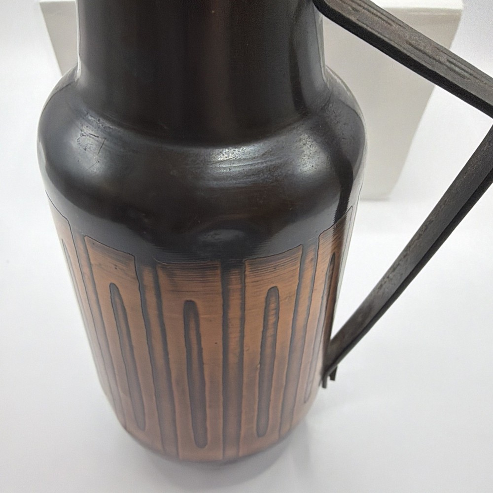 Vintage MCM Copper Vase 1960s 7" high