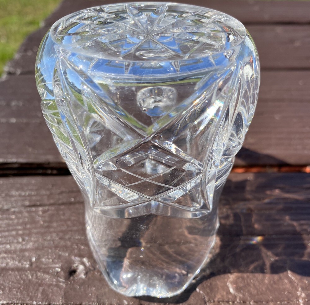 Pinwheel Star Lead Crystal Creamer