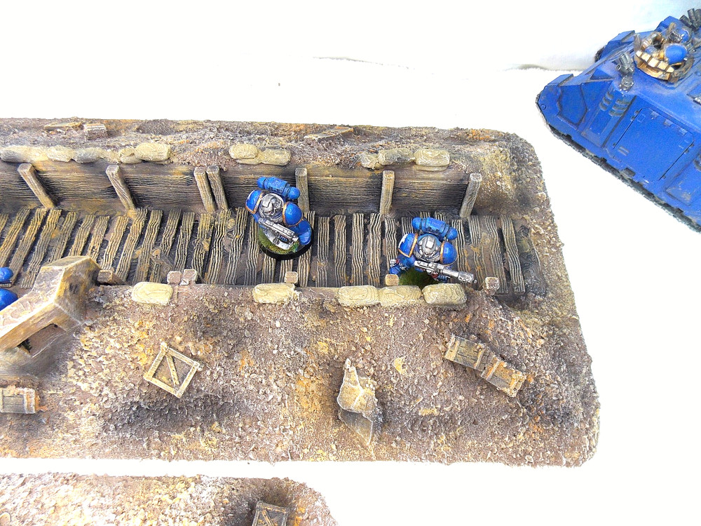 WARGAMING TERRAIN PAINTED ADVANCE ORDERS,TRENCH SYSTEM