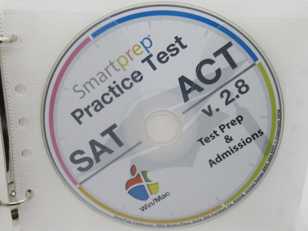 SMARTPREP: SAT ACT 2014 - TEST PREP & ADMISSIONS 4-DISC PC CD-ROM SOFTWARE, WIN/