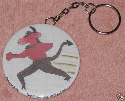 2 1/4"  Running Jersey Devil Keychain