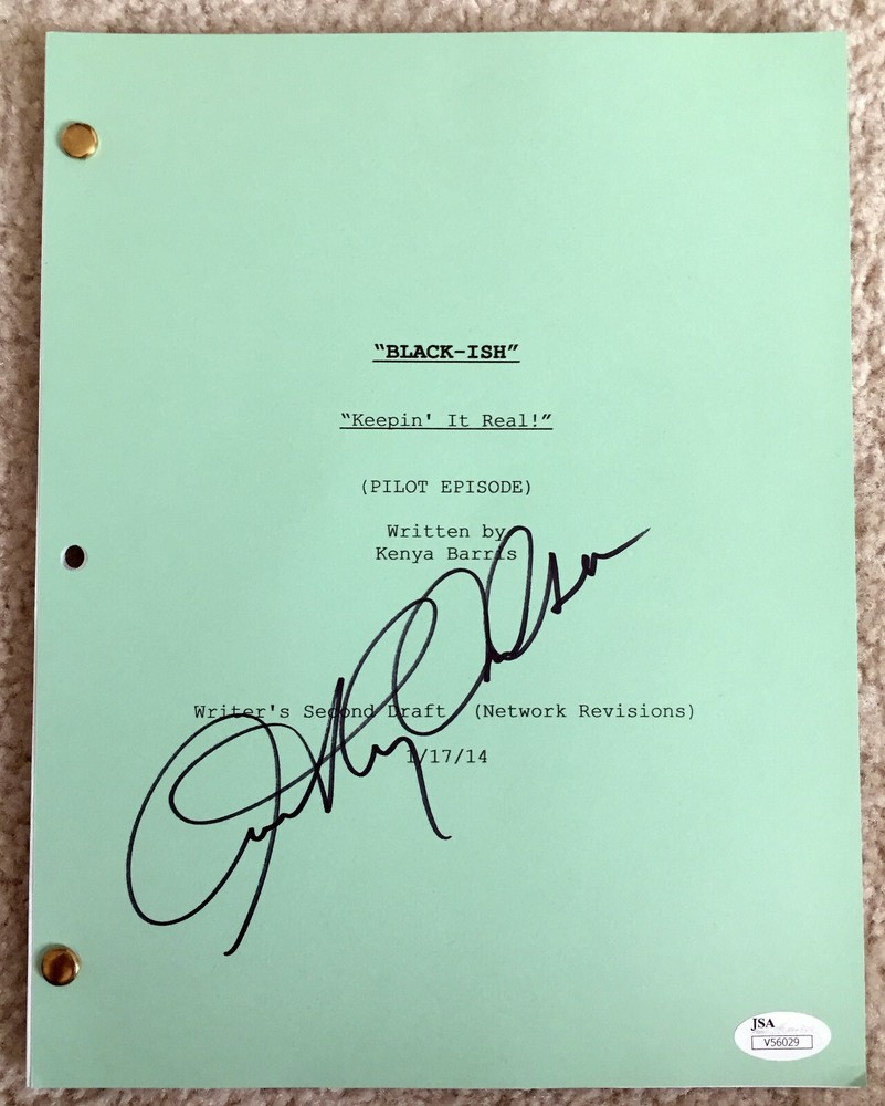 ANTHONY ANDERSON Signed Autographed "Black-ish" Script, Pilot, Full Script, JSA
