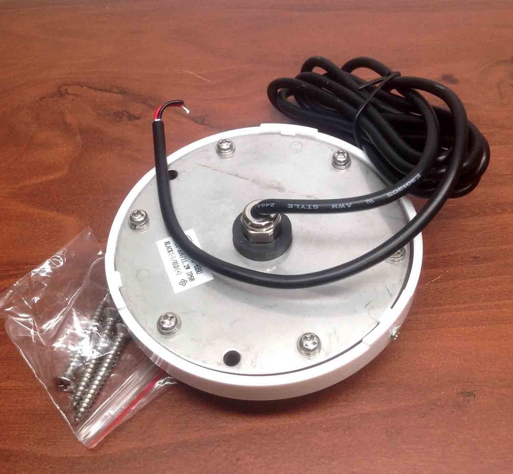 Ultra Bright Cool White LED Marine Polymer Underwater Light Surface Mount