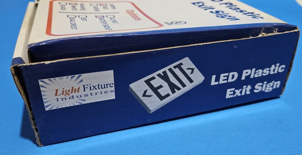 Led Plastic Exit Sign 2 Signs 1 Open Box 2/4/1