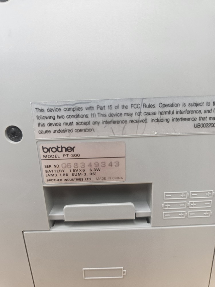 Brother P-Touch Extra Model PT-320 Thermal Label Maker Handheld Printer