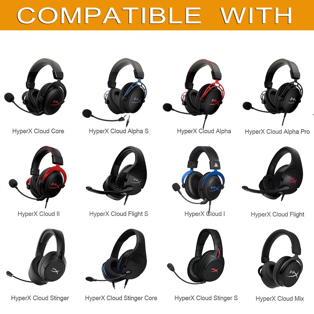 Ice-Gel Ear Pads for HyperX Cloud Alpha/Cloud Alpha S /Cloud II/I/Cloud Flight