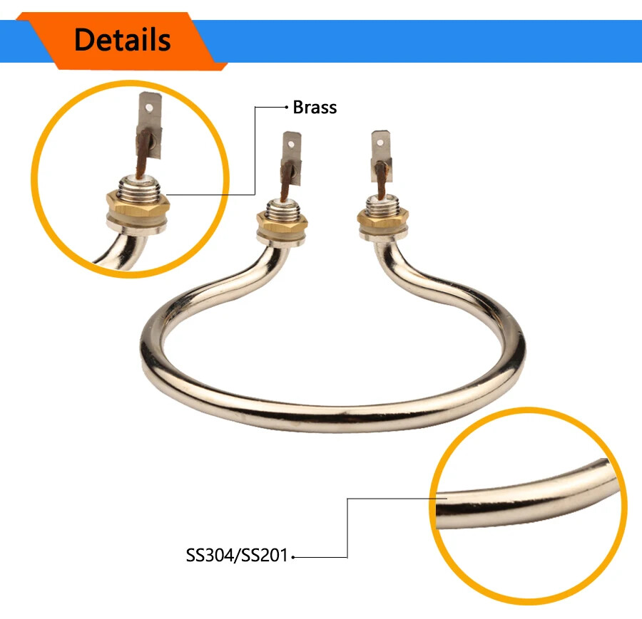 Electric Water Heating Element for Electric Barrel,Heating Tube Bucket Heater