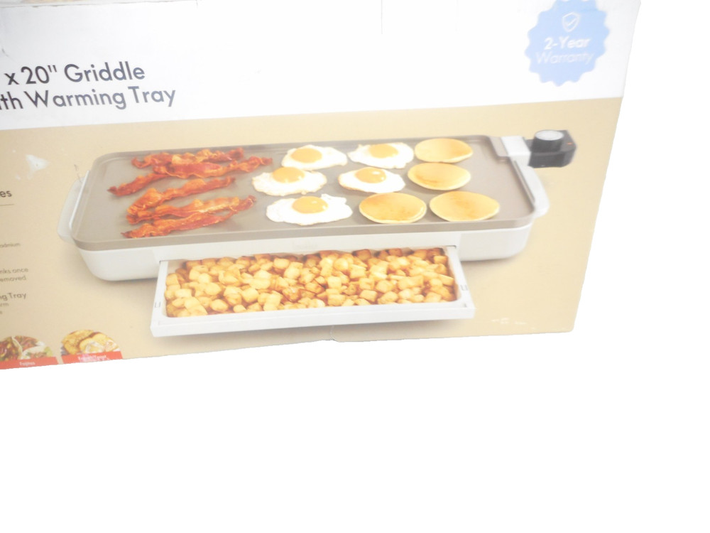 Bella Griddle with Warming Tray 10" x 20"