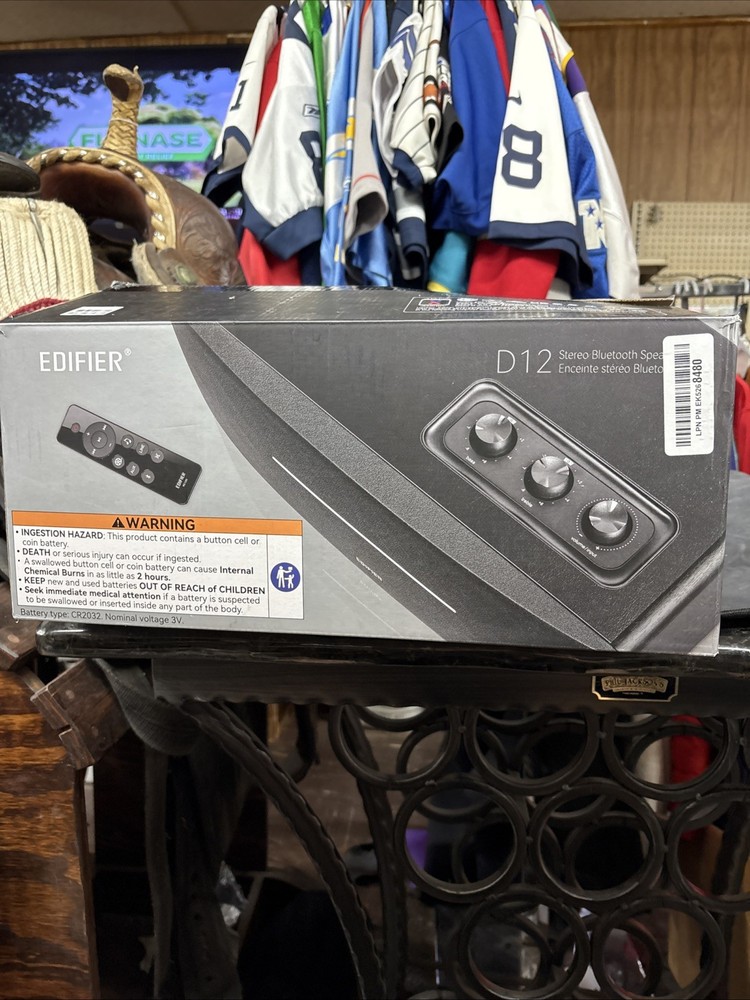 Edifier D12 Tabletop Integrated Stereo Wireless Speaker Bluetooth RCA AUX Inputs