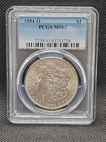 1884 O Morgan Silver Dollar PCGS MS-63