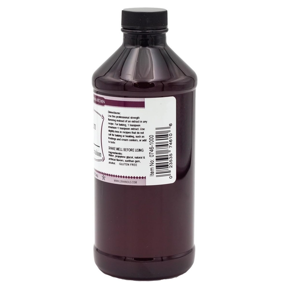 LorAnn Rum Bakery Emulsion, 16 ounce bottle