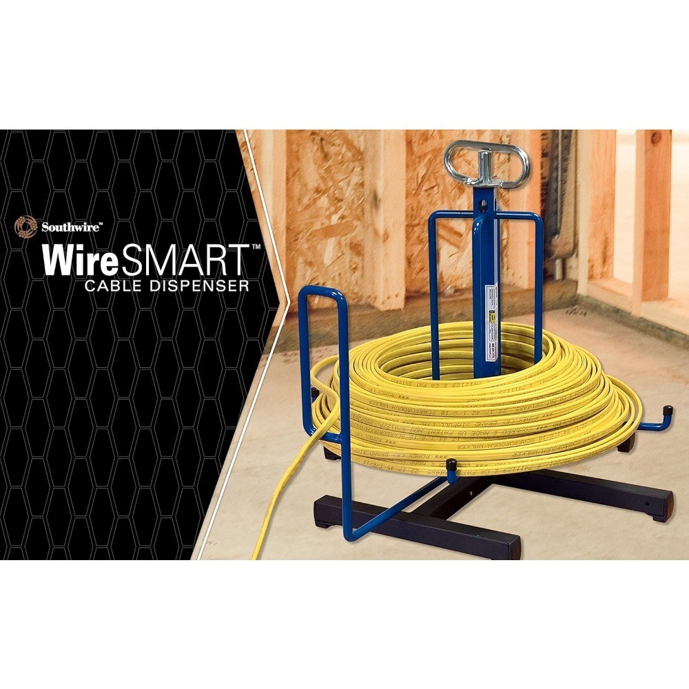Wire Smart Cable Dispenser Floor or Stud Mounted Organizer for Efficient Storage