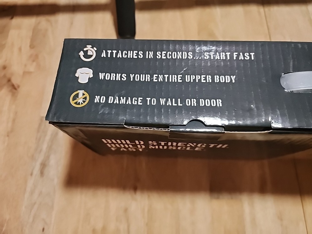 BATTLE BAR Pull Up Bar for Upper Body Workout Push Ups Strength Training