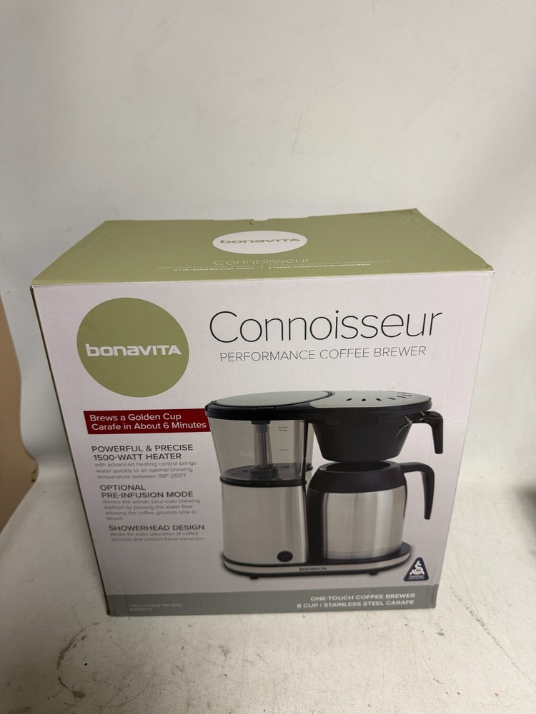Bonavita 8 Cup Drip Coffee Maker Machine - BV1901TS - OPEN BOX