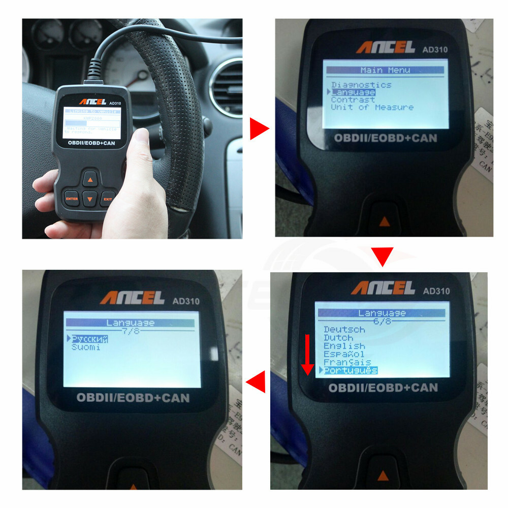 Ancel AD310 Car OBD2 Scanner Code Reader Auto Diagnostic Scan Tool Check Engine