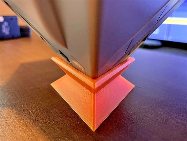 (Black) Corner Holder Stand for GameCube Console