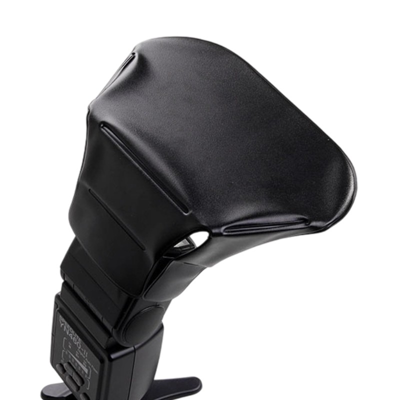 Flash Diffuser Softener Reduces Harsh Shadows for Studio Portrait Photography