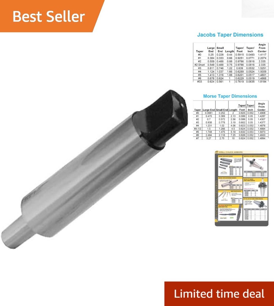 MT2 to JT3 Drill Chuck Arbor for Efficient Machine Tool Conversion