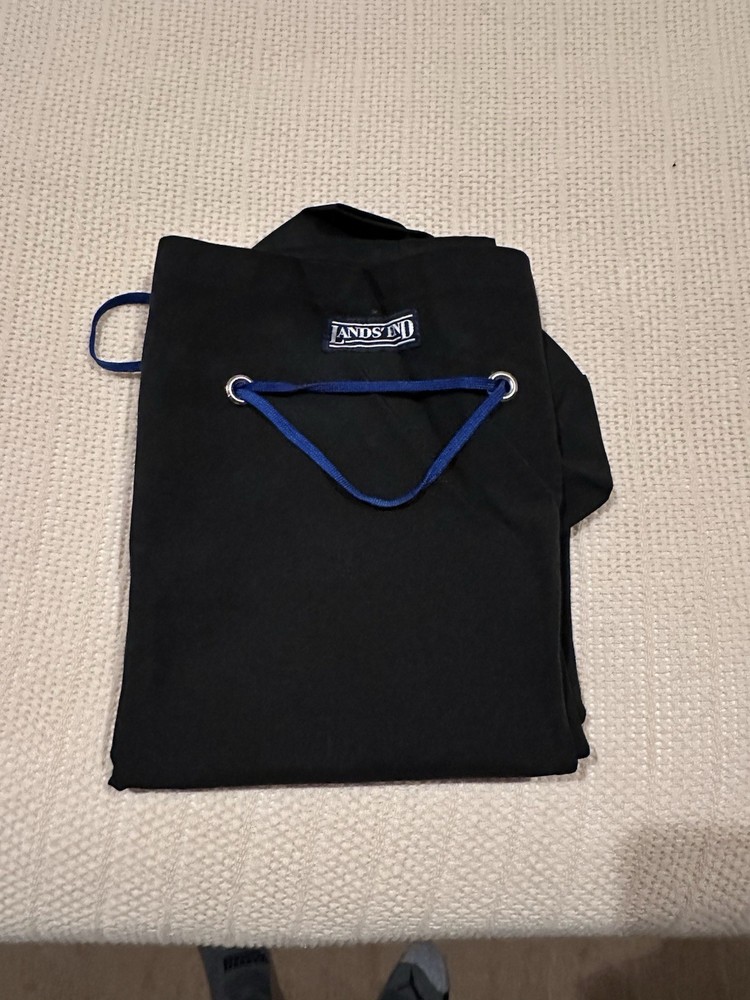 Land's End Heavy Duty Black Laundry Bag