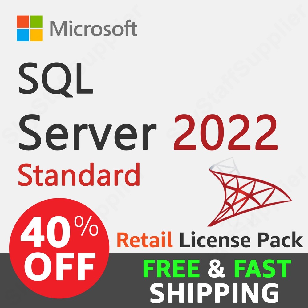Microsoft SQL Server 2022 Standard Edition (Retail) - Full Version License - NEW