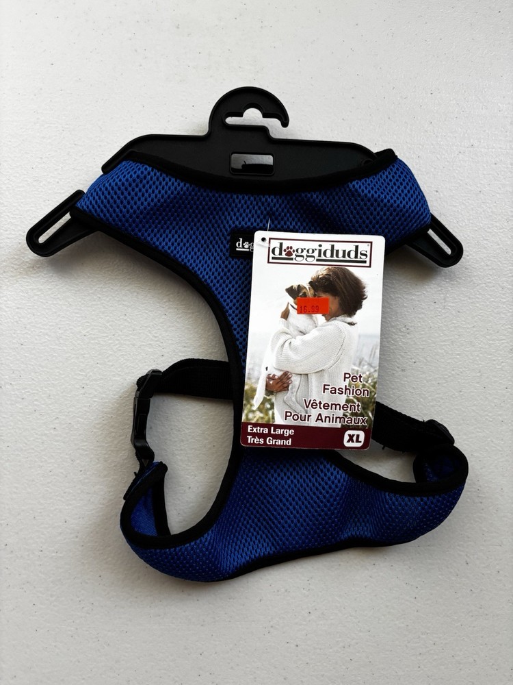 Doggiduds XL Blue Pet Harness