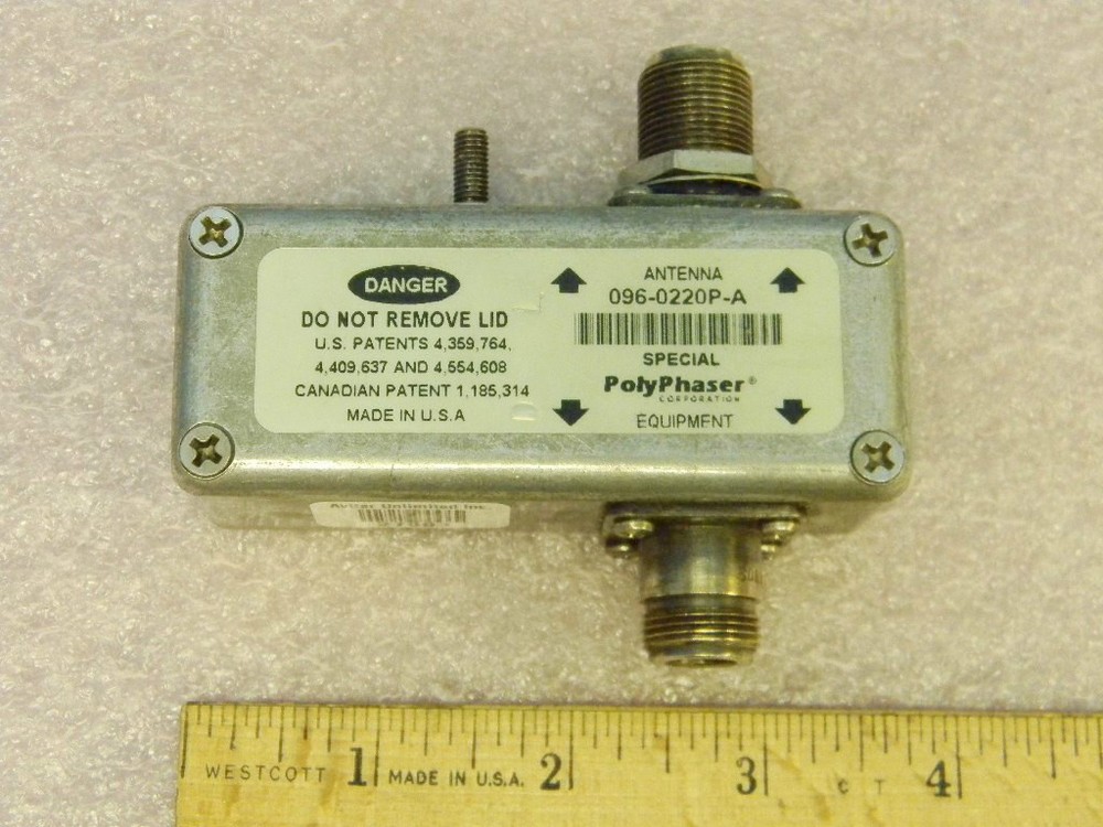 PolyPhaser 096-0220P-A Type N Antenna Impulse Surge Suppressor
