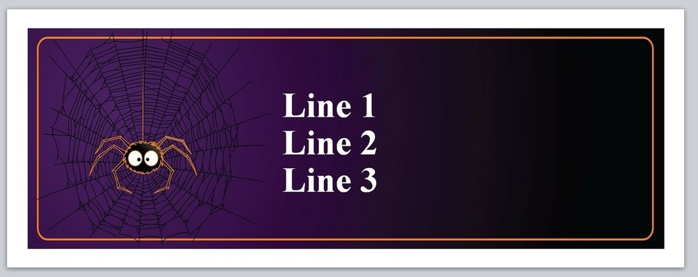 Personalized Address Labels Scary Halloween Spider (JX 617)
