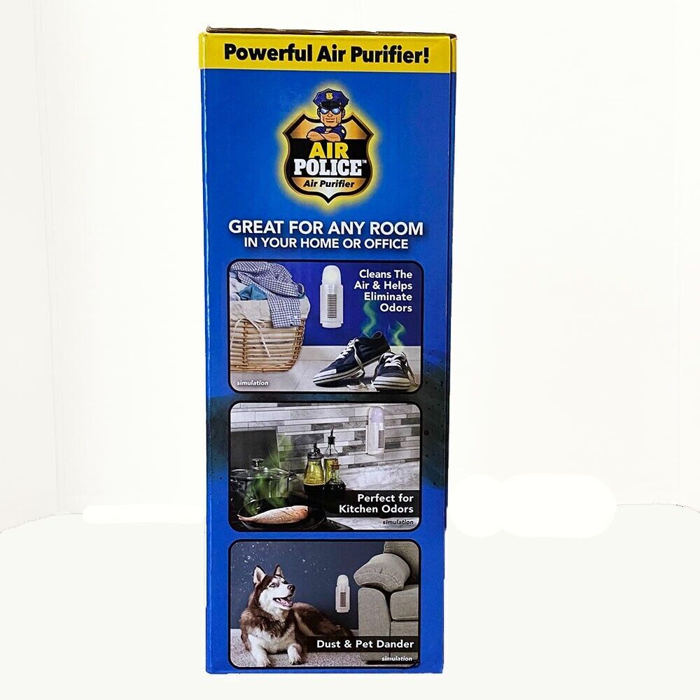 BulbHead Air Police Advanced Ionic Air Purifier - White