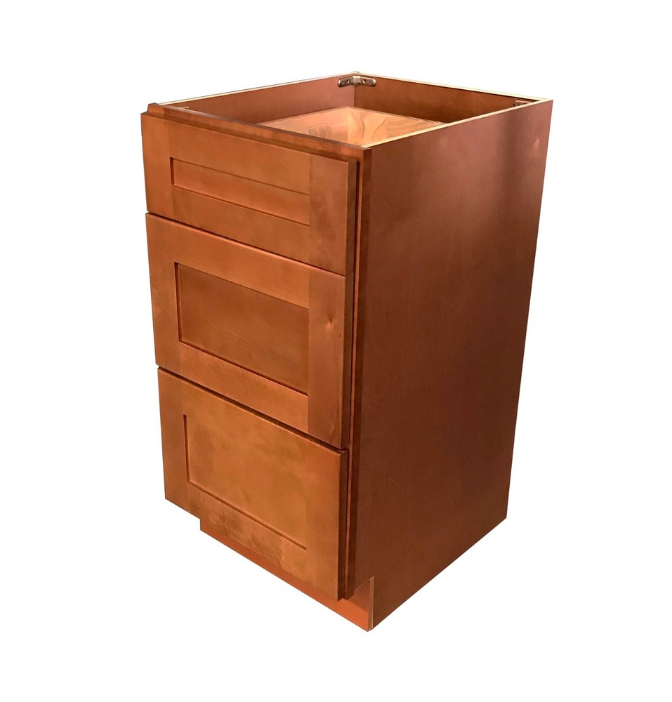 3 Drawers MAPLE SHAKER Bathroom Vanity Base Cabinet solid wood 12" 15" 18"