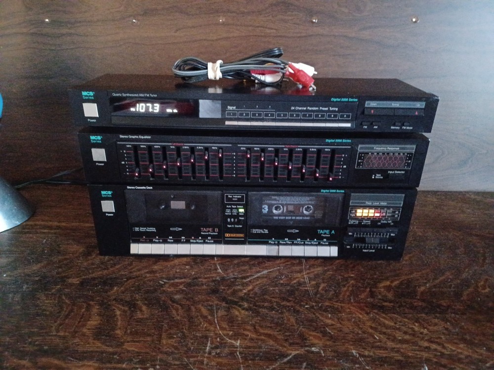 MCS 5000 Series Stereo Cassette Deck, Equalizer, and Synthesizer All Tested Work