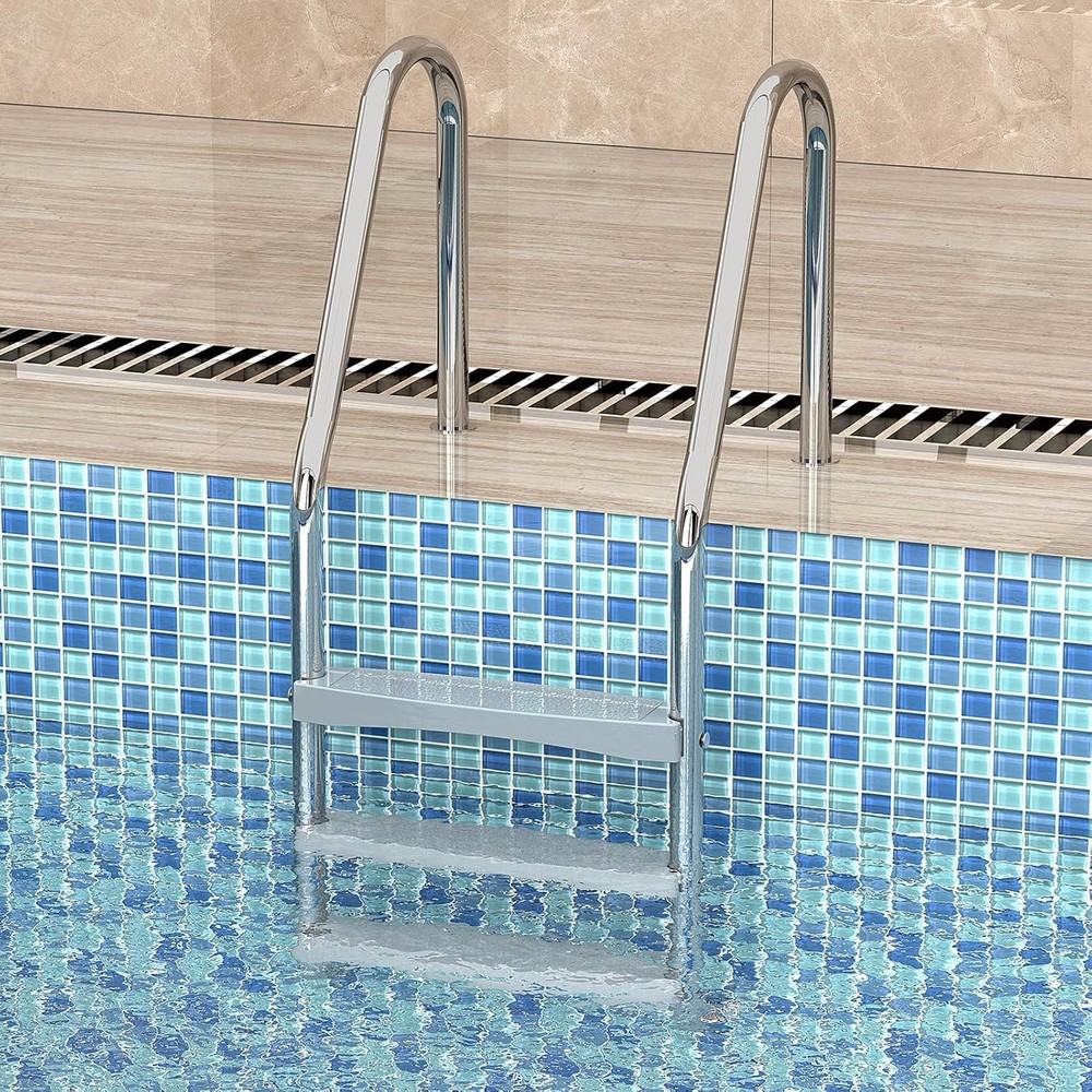 3-Pack Non-Slip Universal Pool Ladder Steps - Reliable and Safe Design