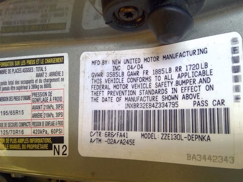 Glove Box Fits 04 Corolla 3596341