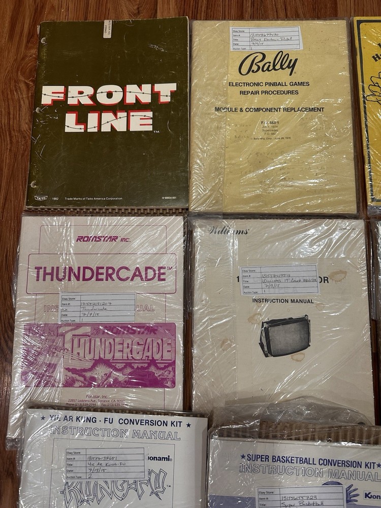 Arcade Machine Manuals