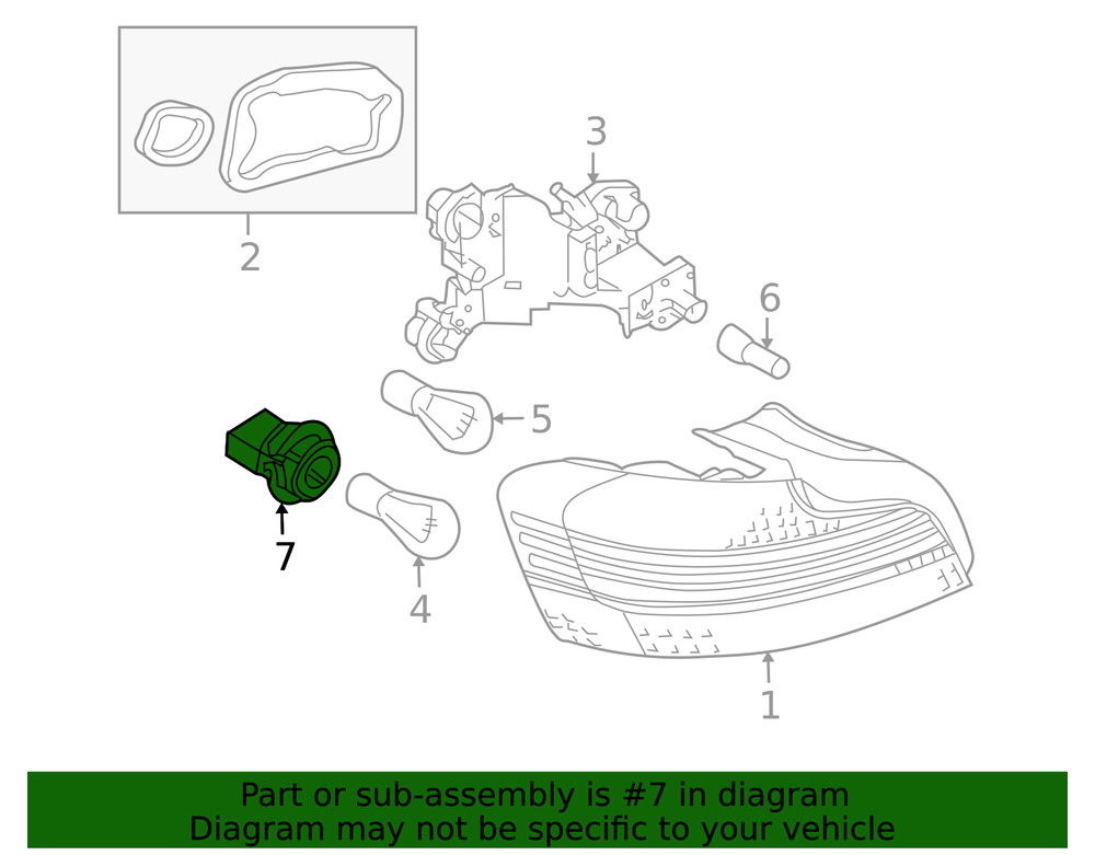 Genuine BMW Socket 63-21-7-164-919