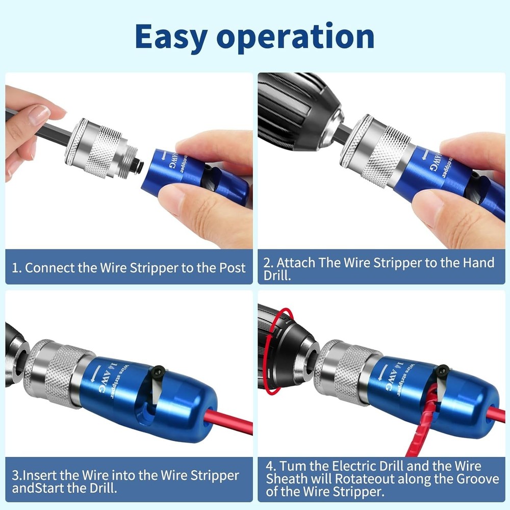 Professional Electrician Wire Stripping Tool for Drill – Boost Efficiency 30X