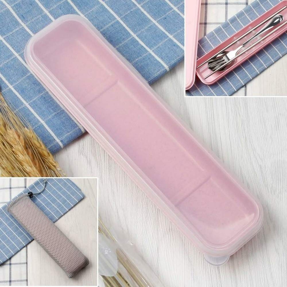 3 Pcs Camping Cutlery Case Utensil Flatware Box Dishware Kitchen Utensils Pic...