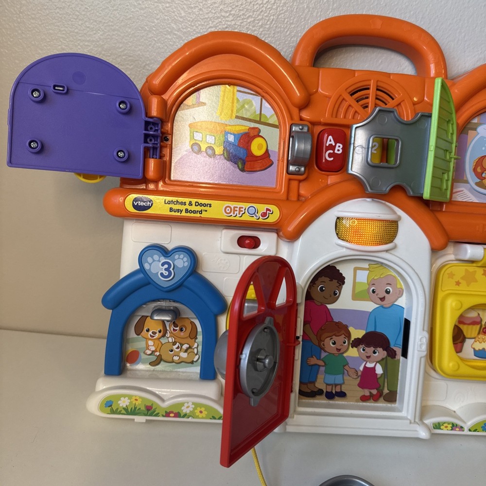 VTech Latches and Doors Busy Board Interactive Learning Toy Tested!