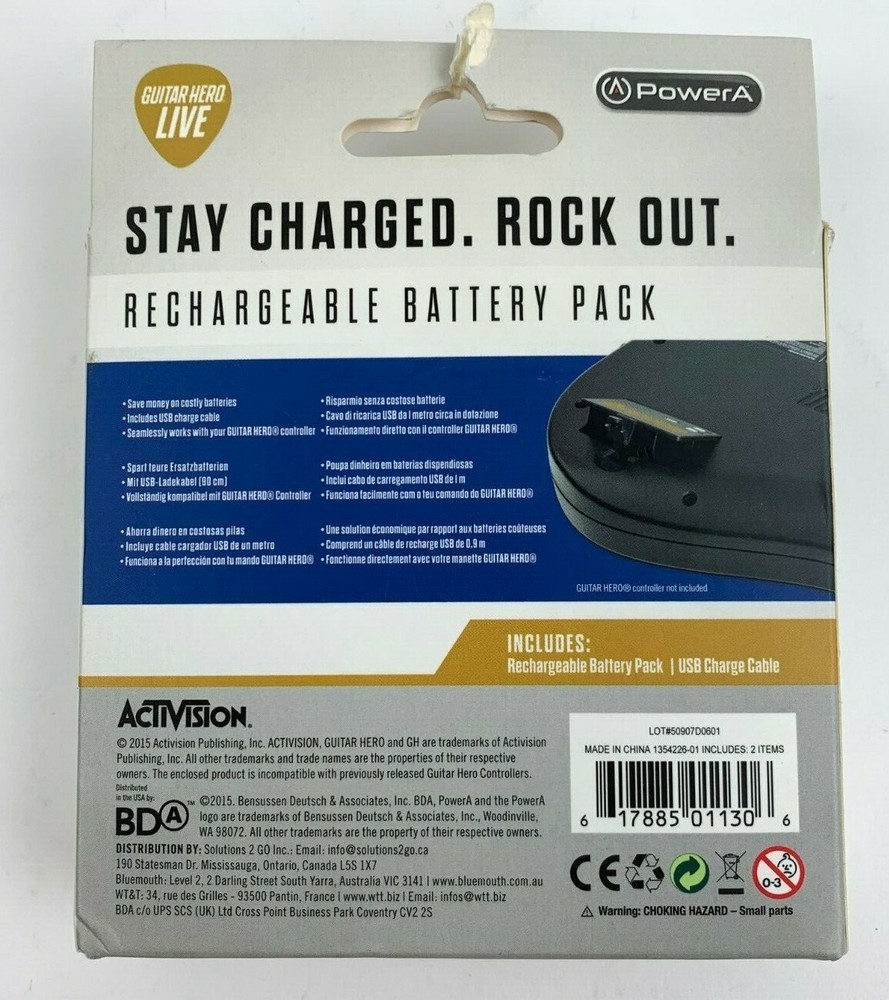 Guitar Hero Live High Voltage Battery Pack - PowerA