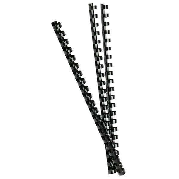 NEW Rexel Plastic Binding Comb Round 21 Loop 50mm A4 Black Box 50