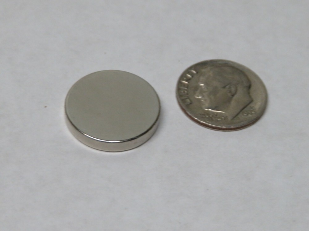 10 pcs WESTWARD GRAINGER Disc Magnets Sintered Neodymium 7.2 lbs Max Pull 2VAE6