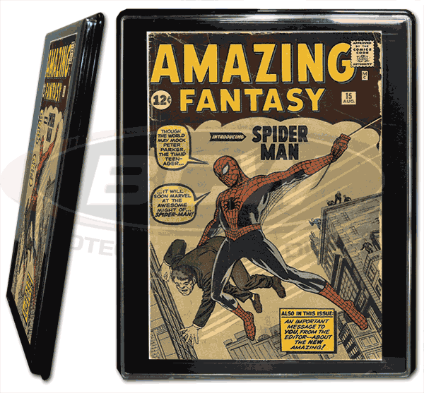 BCW Comic Book Showcase - Framed Display Case - Hangs On Wall - Silver Age Size